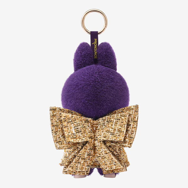 Pop Mart x THE MONSTERS: Labubu Wearing PRONOUNCE Fashion Label Wings Of Fortune Plush Doll Pendant (1pc)