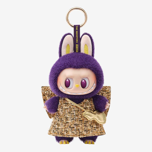 Pop Mart x THE MONSTERS: Labubu Wearing PRONOUNCE Fashion Label Wings Of Fortune Plush Doll Pendant (1pc)